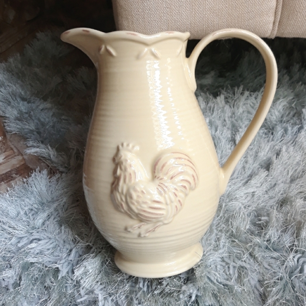 Lenox Provencial Garden Retired Rooster Pitcher - Picture 9 of 11